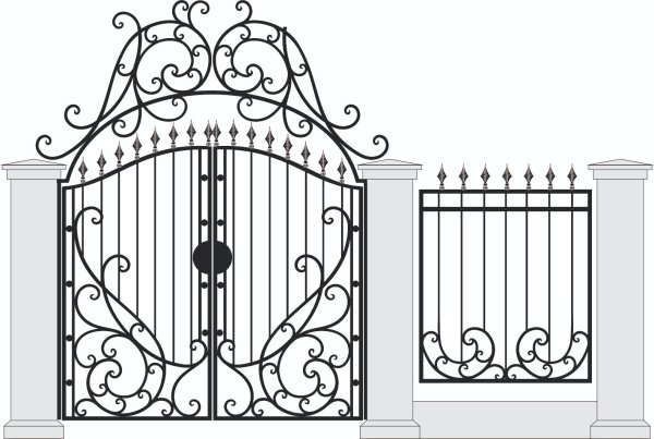 Кованые ворота эскизы