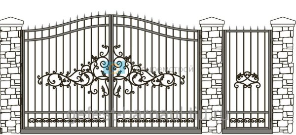 Эскизы кованых ворот и заборов
