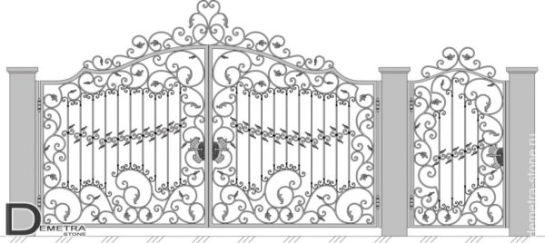 Кованые ворота эскизы