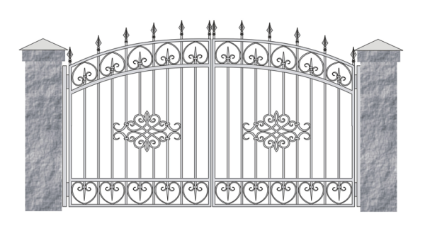 Металлические ворота эскизы