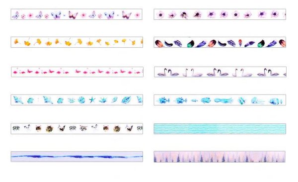 Цветные скотчи для скрапбукинга