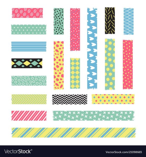 Скотч с узорами