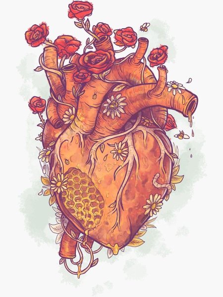 Рисунок легкий листья