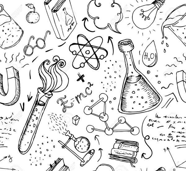 Украшения для тетрадки по химии