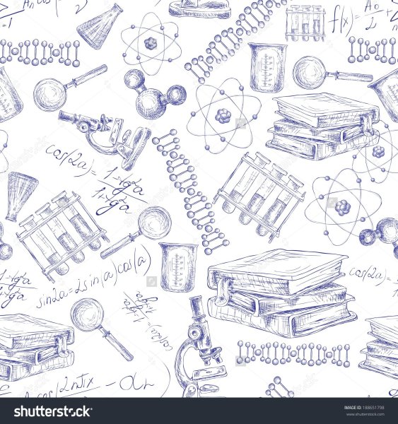 Школьная тетрадь зарисовка