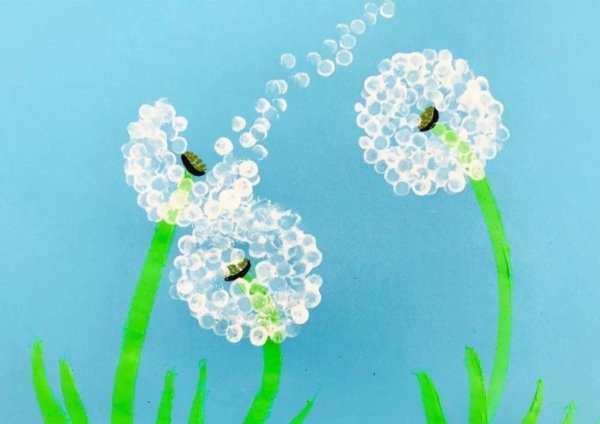 Рисование вязаными палочками