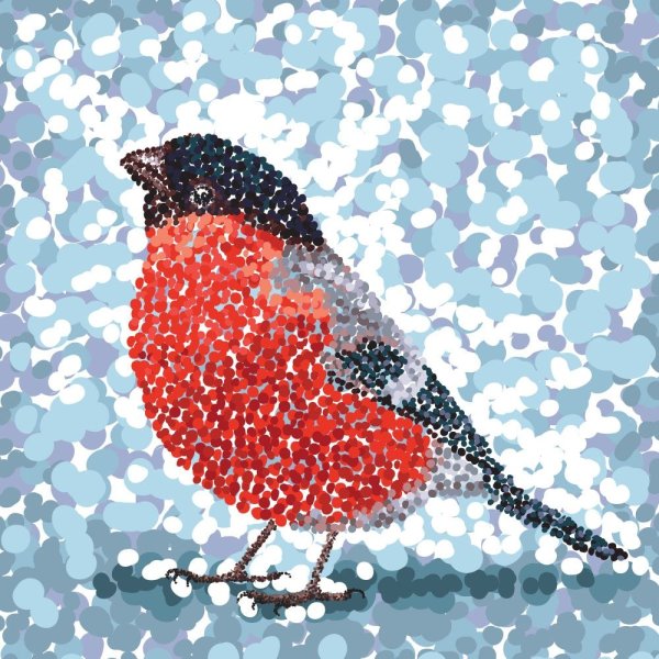 Точечная живопись пуантилизм