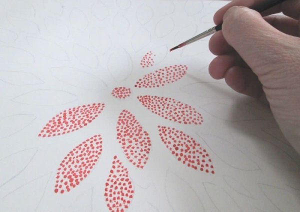 Рисование точками техника для детей