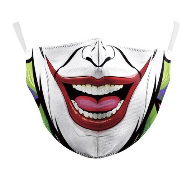 Маска с улыбкой Джокера медицинская