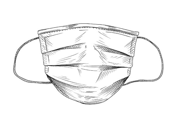 Маска медицинская иллюстрация