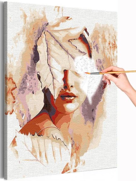 Картина по номерам девушка