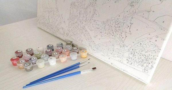 DIY Paint by numbers краски