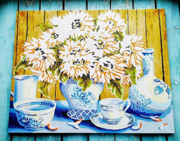 Лошадь на холсте