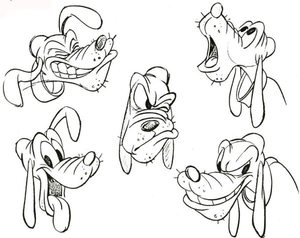 Скетчи персонажей Дисней животные
