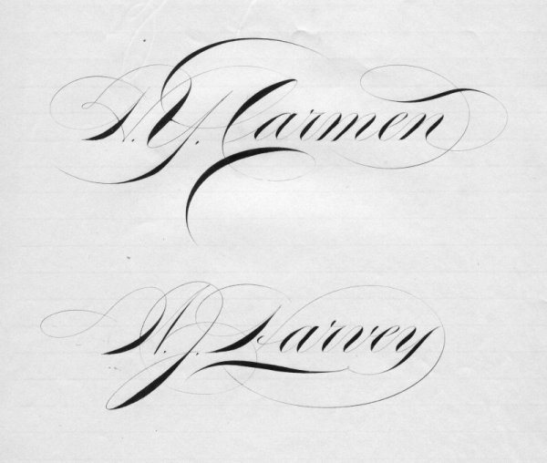 Подпись на паспорт на букву а