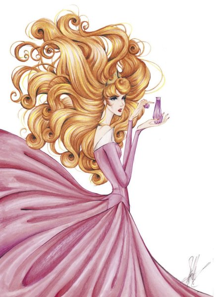 Принцесса спящая красавица в современном стиле