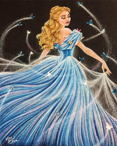Принцесса Рапунцель для срисовки