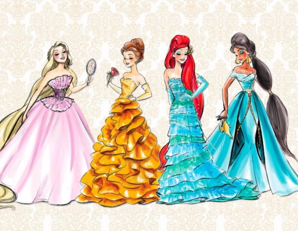 Ариэль Дисней зарисовки