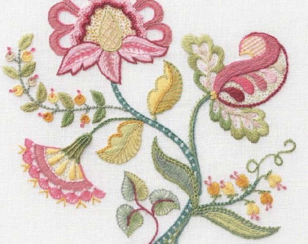 Стежка вышивка Машинная