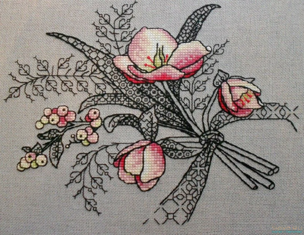 Контурная вышивка для детей