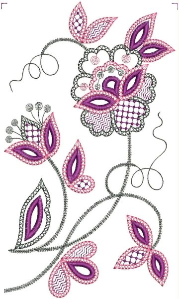 Микровышивка гладью схемы