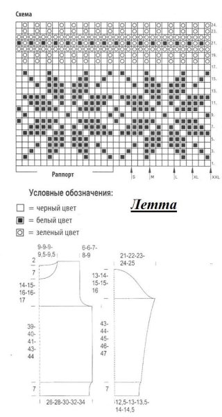 Лопапейса с оленями схема