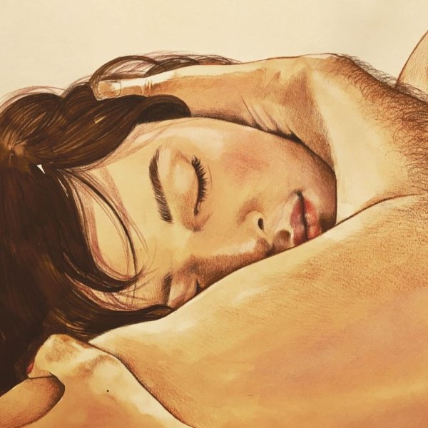 Картина влюбленные