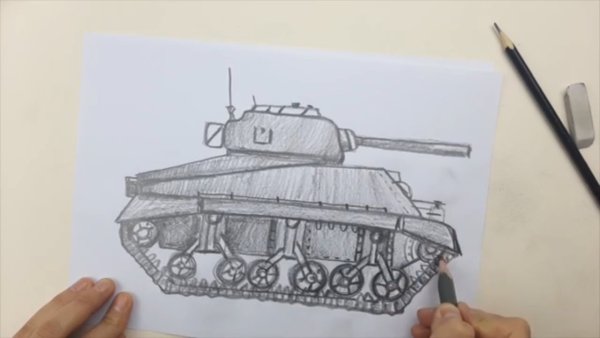 Рисунок танка ИЗИ