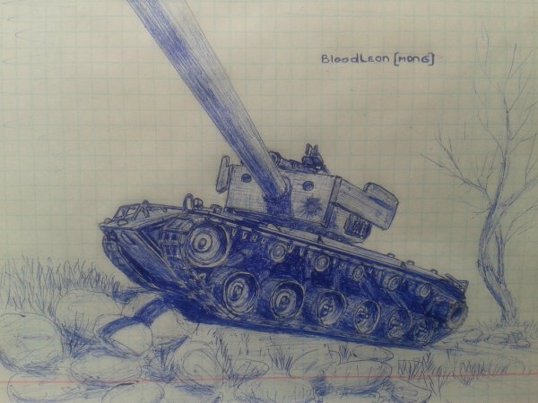 Танк зарисовка