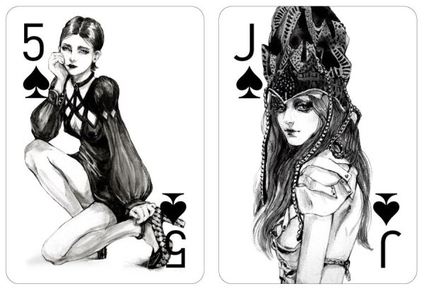 Дама пики эскиз