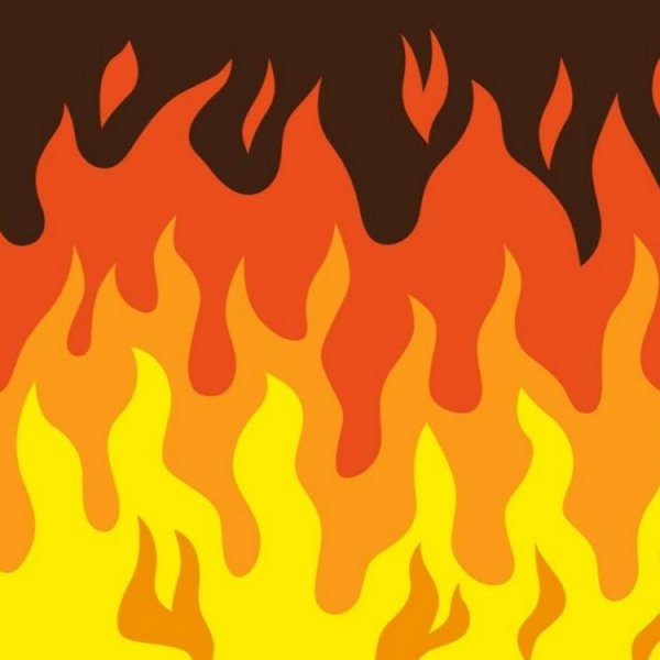 Шахматный фон с огнем