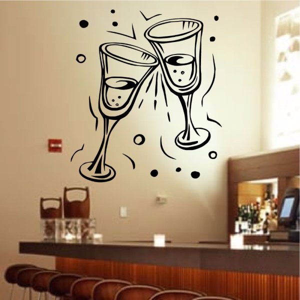 Разрисовать стены в баре