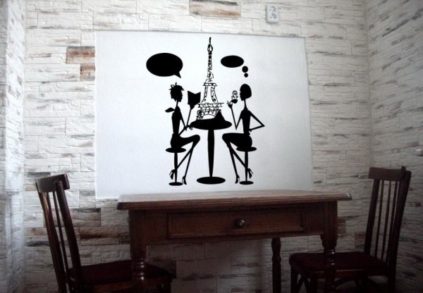Трафареты на стену для кафе