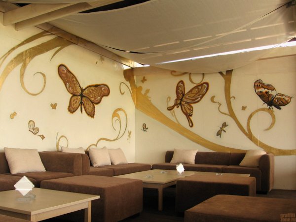 Роспись стен в баре