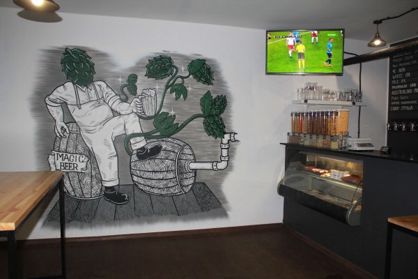 Надписи в кафе на стенах