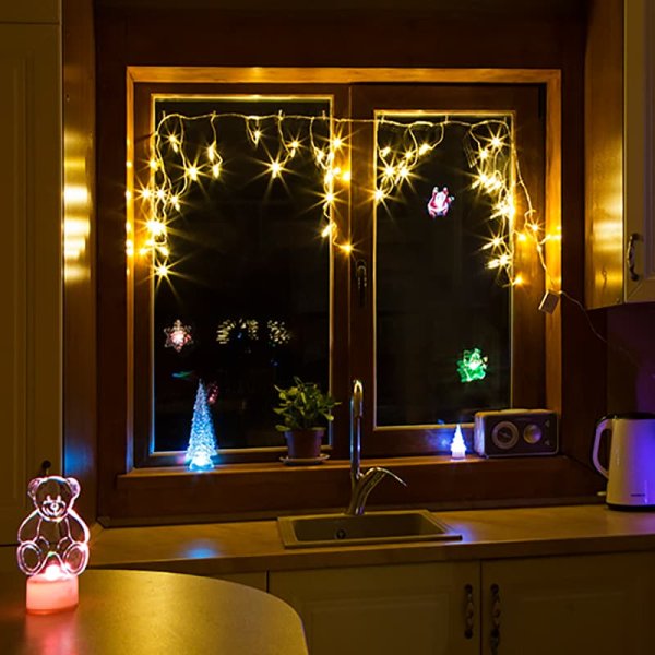 Обычная гирлянда на окно