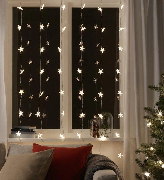 Новогодние гирлянды на окна