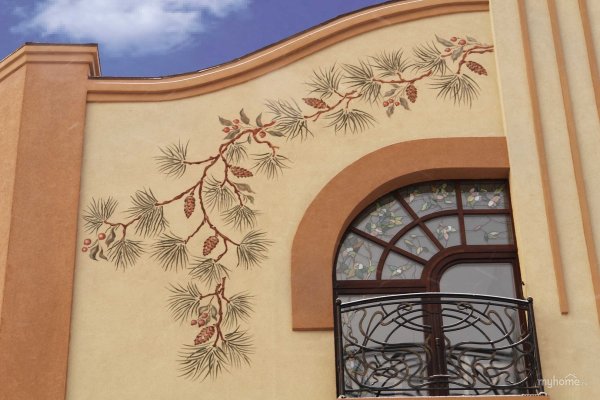 Декоративная роспись фасада