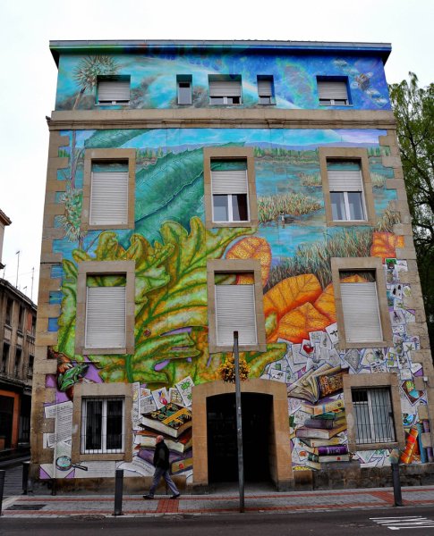 Расписные фасады домов