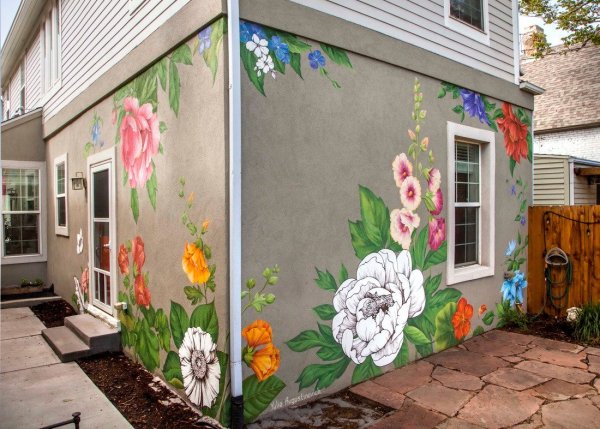 Расписные фасады домов