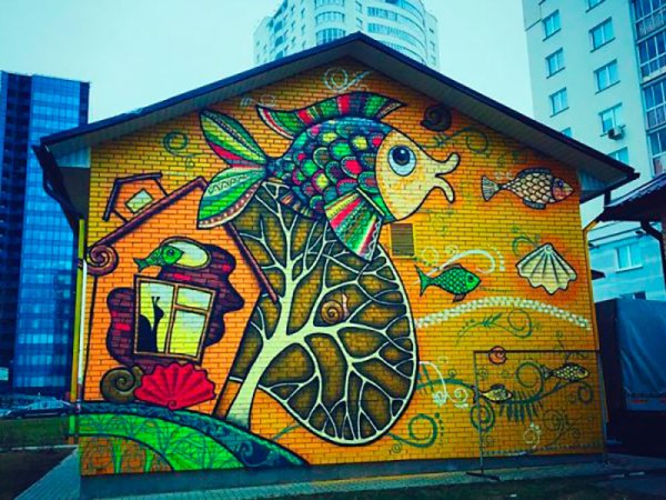 Роспись фасадов домов