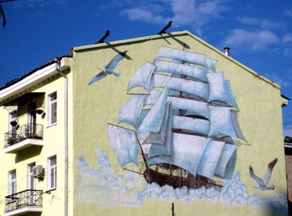 Роспись фасадов домов