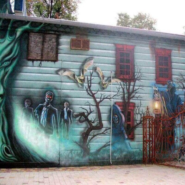 Разрисовать стену в доме