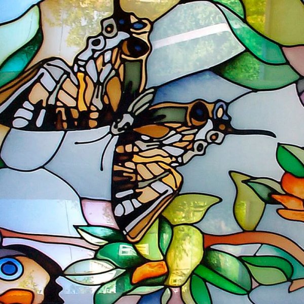 Витраж "бабочка"
