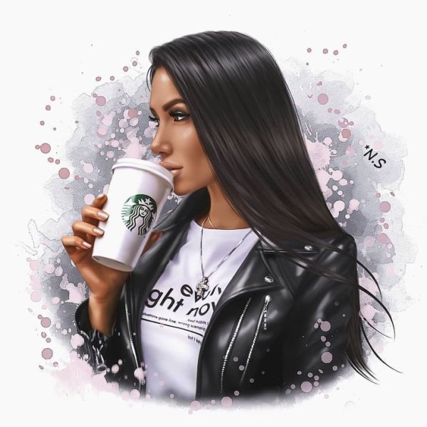 Брюнетка в короне арт