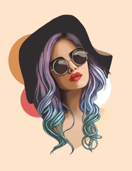 Мультяшная девушка