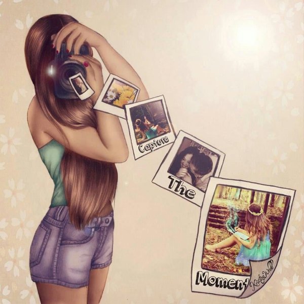 Девушка со спины ночью