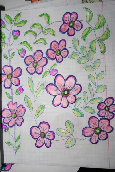 Красивый рисунок для тети