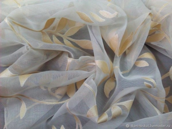 Тюль органза Деворе Королевский пион