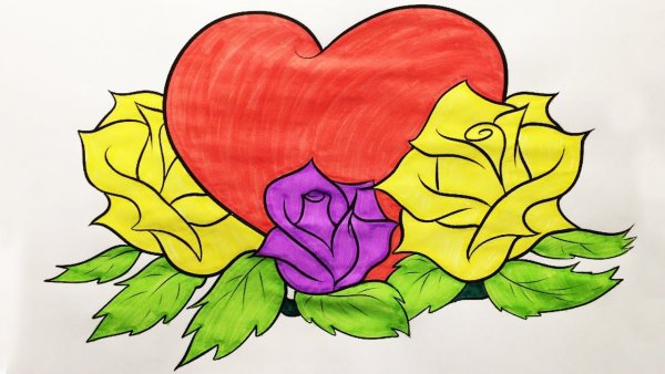 Лёгкие рисунки для мамы